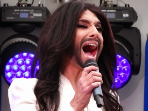 Conchita Wurst @Brussels Parliament - copyright Marie-Pierre Sokal