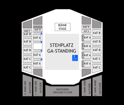Plan des places pour les shows de l'Eurovision 2015 au Wiener Stadthalle